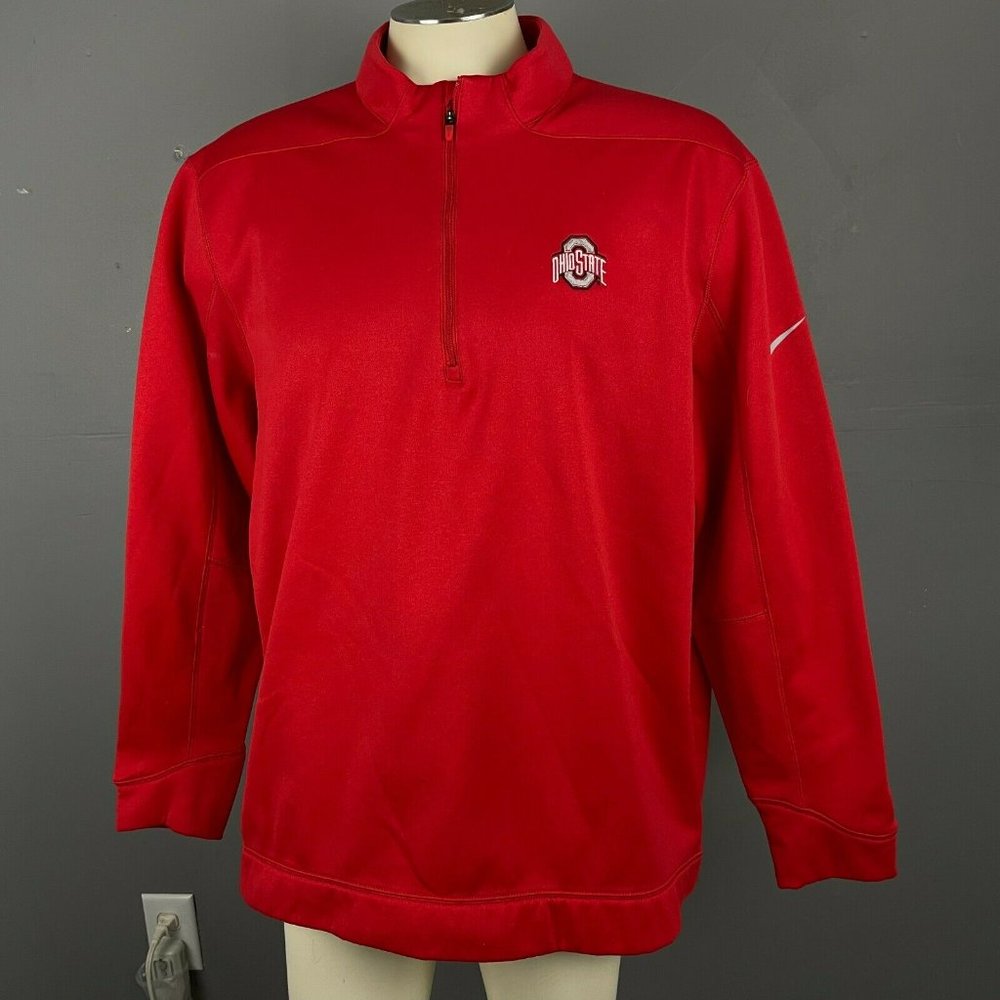 Nike Mens Red Golf Ohio State Pullover Sweater XXL